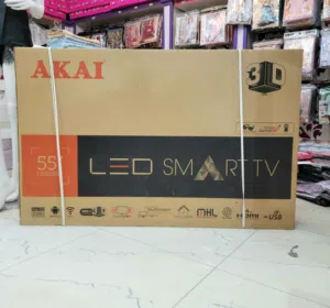شاشه سمارت4kبجوده عاليه جديده بالكرتون