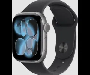Apple Watch Series 11 GPS 46mm Space Grey Aluminium Case with Black Sport Band - S/M