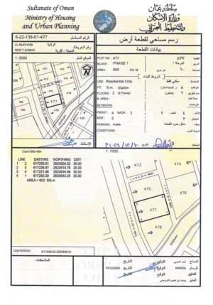 Residential Land for Sale in Al Sharqiya Al Mudaibi