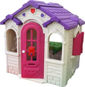 كوخ باربي اطفال مع طاولة عظم رجلين حديد جداد