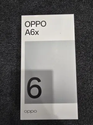 OPPO A6X جديد لم يستخدم  لون اسود بنفسجي