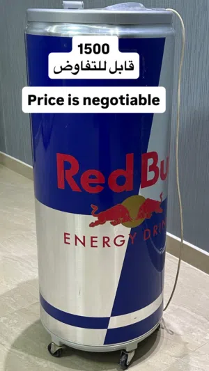 Red Bull Can-Shaped Display Fridge – Unique & Eye-Catching  ثلاجة عرض ريد بول على شكل علبة