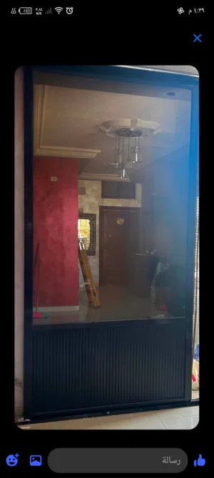 باب المنيوم زجاجي