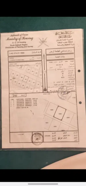 Residential Land for Sale in Al Batinah Suwaiq