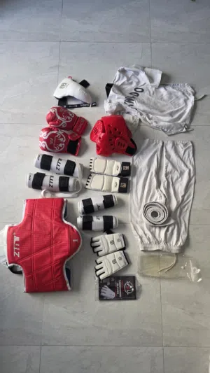 Taekwondo Complete Gear Set (Kids) - Mostly Unused - Bought 65 BHD