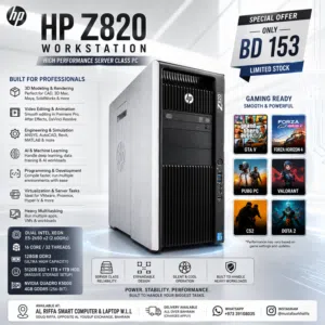 HP Z820 Workstation Dual Xeon 16 Core 128GB RAM 512GB SSD Quadro K5000