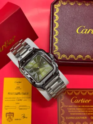 وصلت الفخامة الملكية – ساعات Cartier رجالي كوبي ماستر  أناقة راقية بتفاصيل تخطف النظر وتعطيك