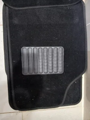 Black car mat