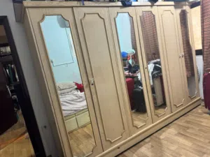 6 door cupboard, Study Tables, OfficeChair, Birds Cage