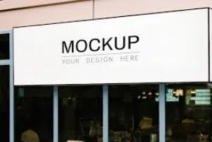 3D signboard for shop, shop advertisement, advertising sign board, sticker banner flex wallpaper