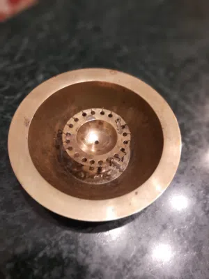 طاسة نحاس قديمة أكثر من 50 سنة منقوشة كن الداخل