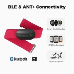COOSPO Bluetooth Heart Rate Monitor Chest Strap H808S, ANT+ BLE