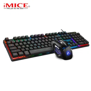 ماوس + كيبورد سلكي ديسكتوب IMICE AN-300 DESKTOP WIRED MOUSE & KEYBOARD USB