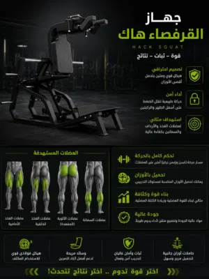 جهاز القرفصاء هاك (Hack Squat) الأفضل في الأسواق