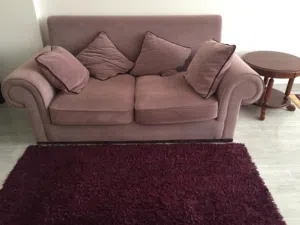 Luxury Living Room Set – Sofa + Coffee Table + Side Table + Rug  Excellent Condition