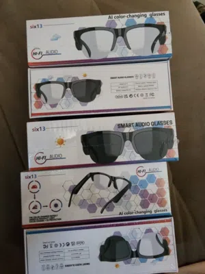 Six13 Smart Audio Glasses  AI Photochromic Lenses + Hi-Fi Bluetooth Sound  JVT Dubai