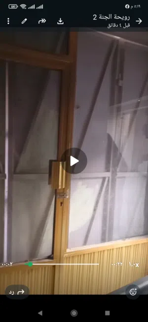 باب حديد ثقيل واجهة محل وباب المنيوم زجاجي بيبان مال محل وعزلنا سعرهن مناسب وبيهن مجال
