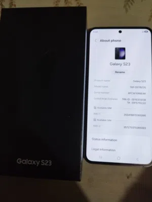 S23 very clean 128 GB ram 8 change screen original in warranty with cover and box last 70