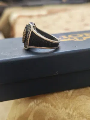 خاتم فضه مقاس 23