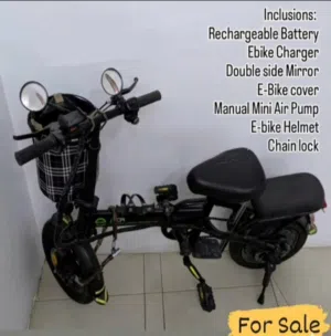 Electric bike with free accessories