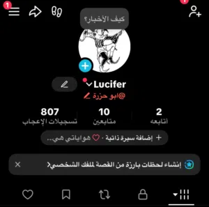 حساب تيك توك يوزر عربي للبيع