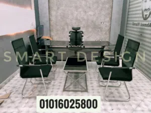 مكتب اداري مودرن/مكتب مدير مودرن زجاج سكوريت متاح جميع المقاسات اثاث مكتبي