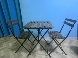 IKEA table and 2 chair for Sale  Price - 8 KD  If anyone interested please contact