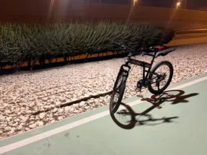 Black & Red Mountain Bike – Good Condition, Ready to Ride