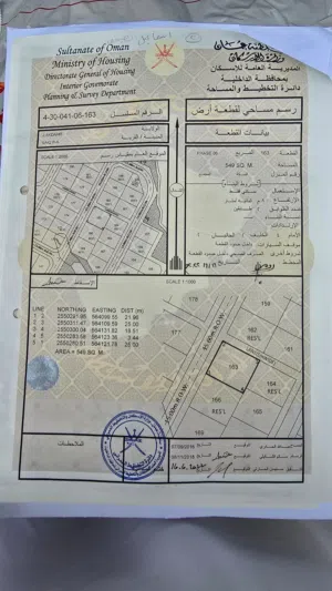 Residential Land for Sale in Al Dakhiliya Other
