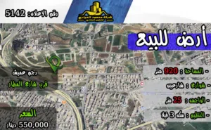 Residential Land for Sale in Amman Rajm Amesh