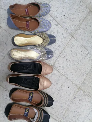 Shoes /Khussa for sale new.  All of them are 37 or 38. Pakistani UNSTITCHED fancy dresses for sale