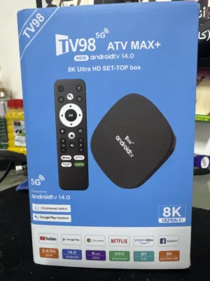 هذا الجهاز هو جهاز استقبال تلفزيوني ذكي (TV TV98 ATV MAX