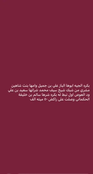 بكره نوعيه انتاج سلال الباز بن جميل ابو الدوحه الشحانيه