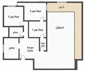 شقه روف 180م بداخل كومباوند بطريق الكليه البحريه