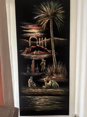 لوحة تطريز يدوي