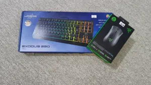 ماوس Razer deathadder essential و كيبورد Urage