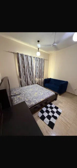 Fully furnished badroom with sharing washroom