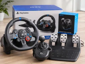 Logitech G29 Driving Force Racing Wheel + Shifter  PS5 PS4 PC  Excellent Condition