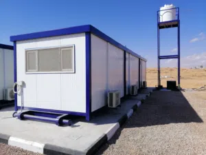 تصنيع البيوت الجاهزة وجميع صناديق القمامة وخزانات النفط والكرفانات المجرورة