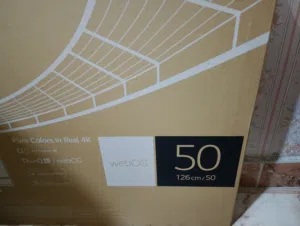 شاشه LG 50 بوصه nano cell للبيع جديده 15000سعر
