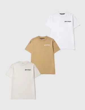 Original packaged Palm Angels 3-Pack Nude Shades T-Shirt delivered from Italy.