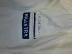 Veste GAASTRA PR-G AIR homme blanche et bleu marine sans capuche