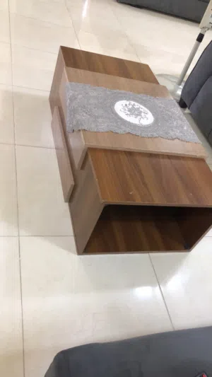 طاوله وسط مع طاوله تلفزيون ورف عدد 2