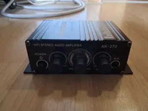 مضخم صوت ميني (Mini Audio Amplifier) موديل AK-270 بصوت نقي (Hi-Fi Stereo)