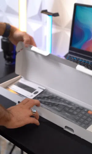 كيبورد من ماركة yesido ممتاز يعمل من خلال قطعة Usb اتصال لاسيكي وليس بلاتوث