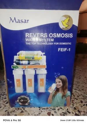 مكينه تصفيت الماء وتحليه جديده ومامستعمله