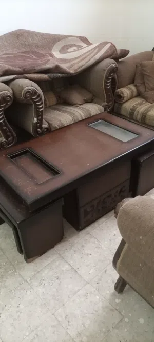 طقم طربيزات + طاولة تلفزيون بدون باب