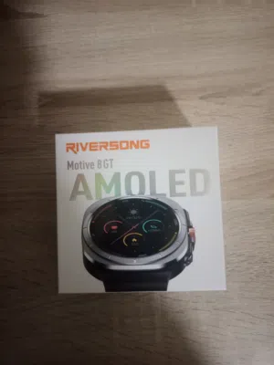 ساعة RIVERSONG Motive 8 GT AMOLED الذكية بتصميم فخم وهيكل متين السلعة مضمونه سنتين