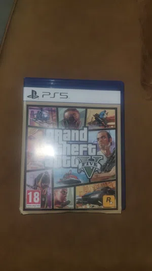 قراند 5 لسوني 5 شبه جديدة راعيها لعبها جم من مرة بس نظيفة Grand Theft Auto V for PS5, almost new, ow