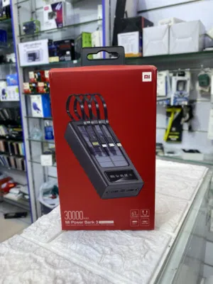Brand New Xiaomi Mi Power Bank 3 – 30000mAh with Built-in Cables & Solar Strip